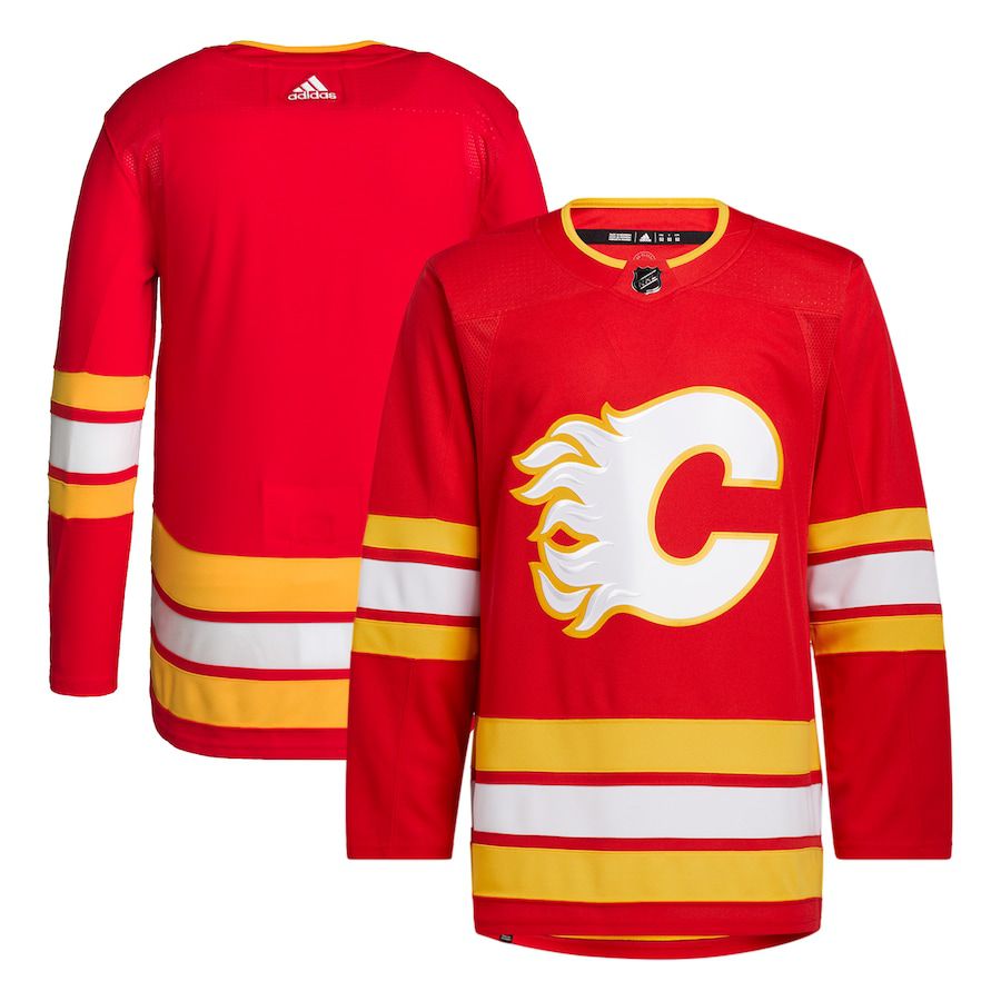 Men Calgary Flames adidas Red Home Primegreen Authentic Pro NHL Jersey->customized nhl jersey->Custom Jersey